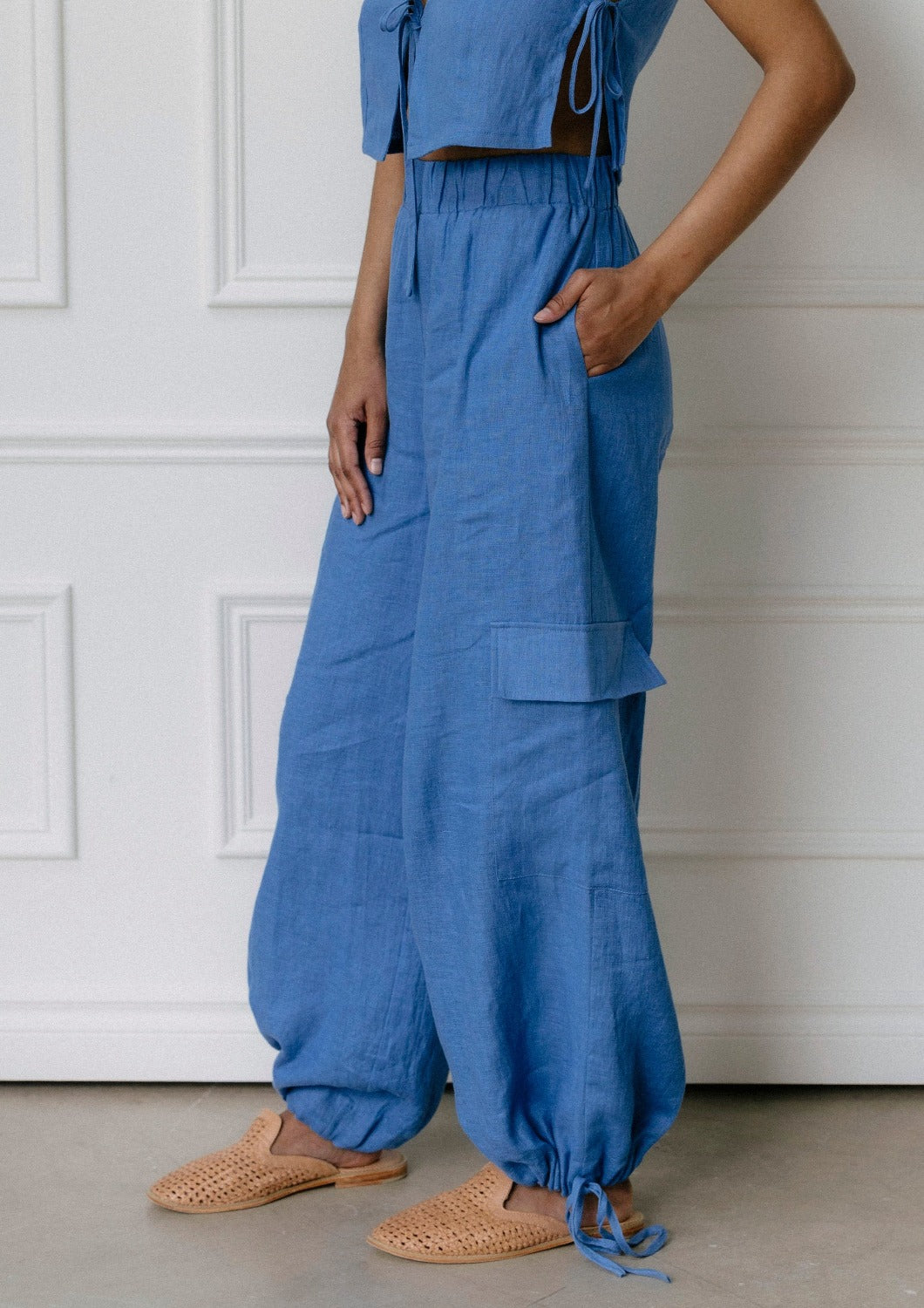 frankie pant - cobalt
