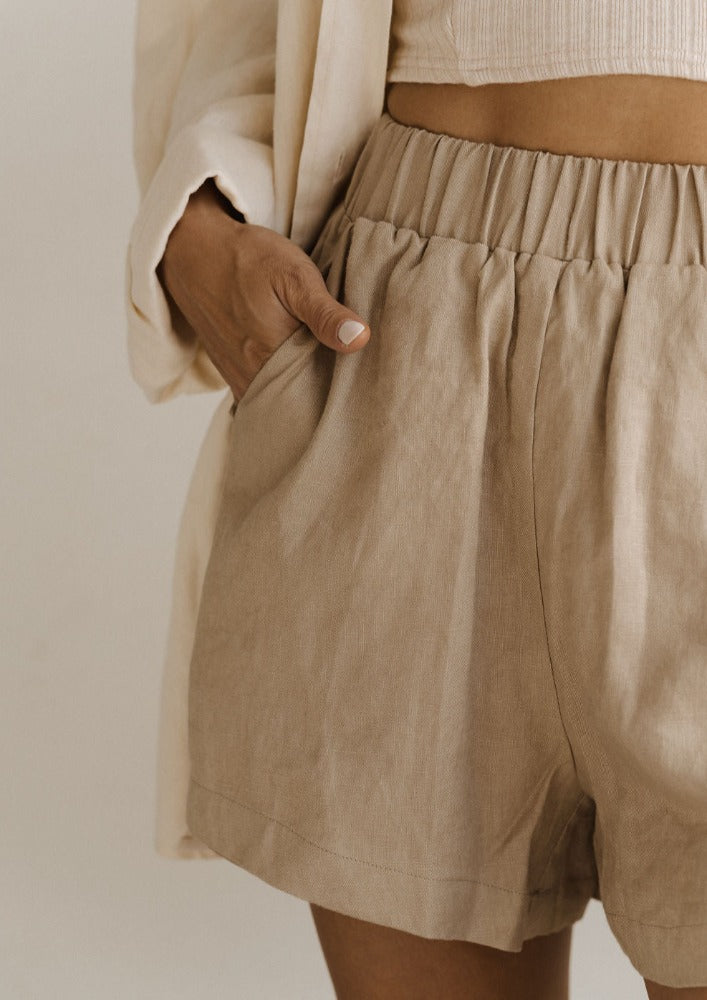 marley shorts - mushroom