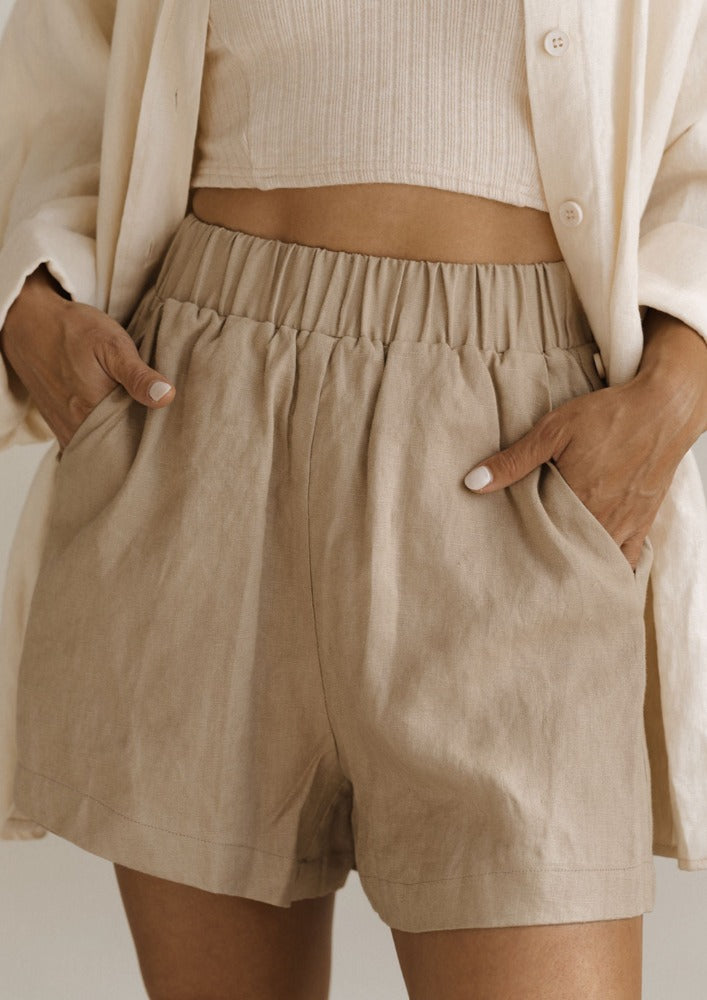 marley shorts - mushroom