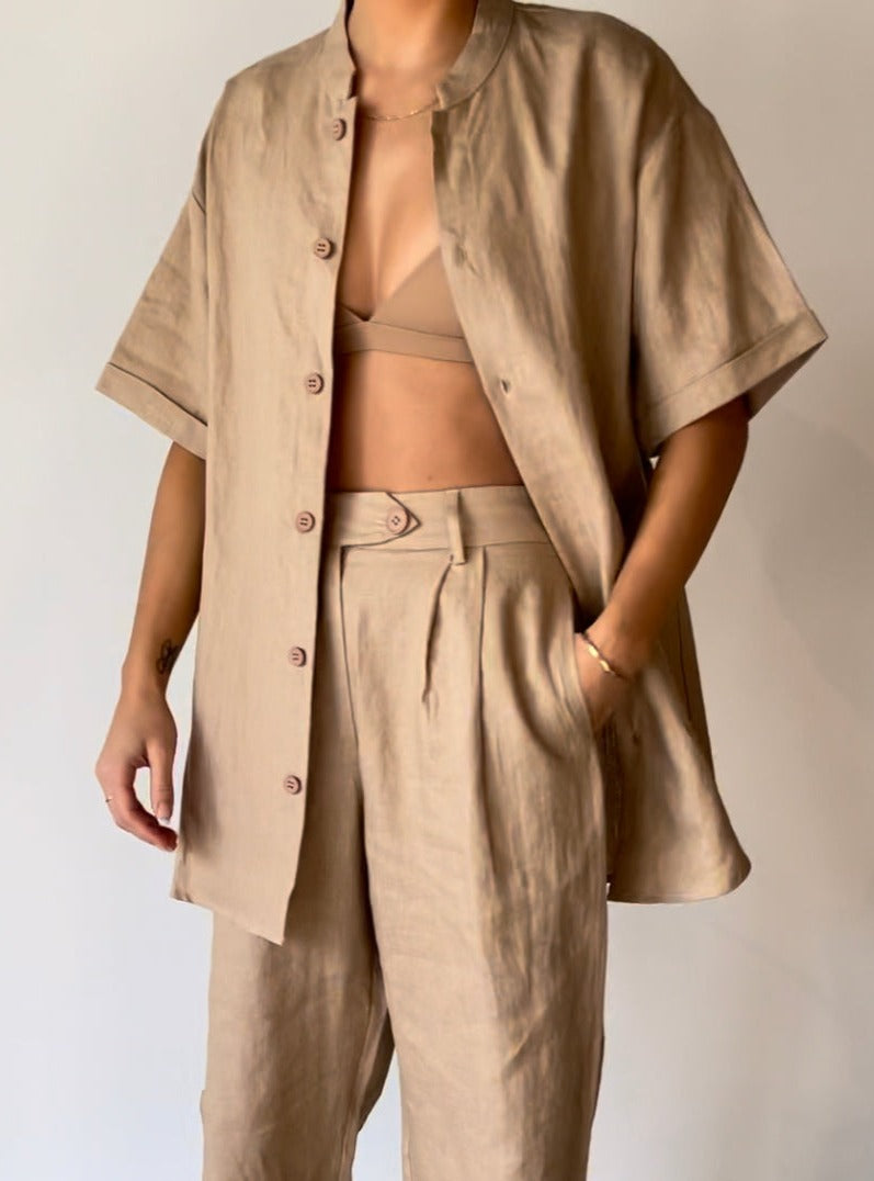 Drew Shirt - Mushroom