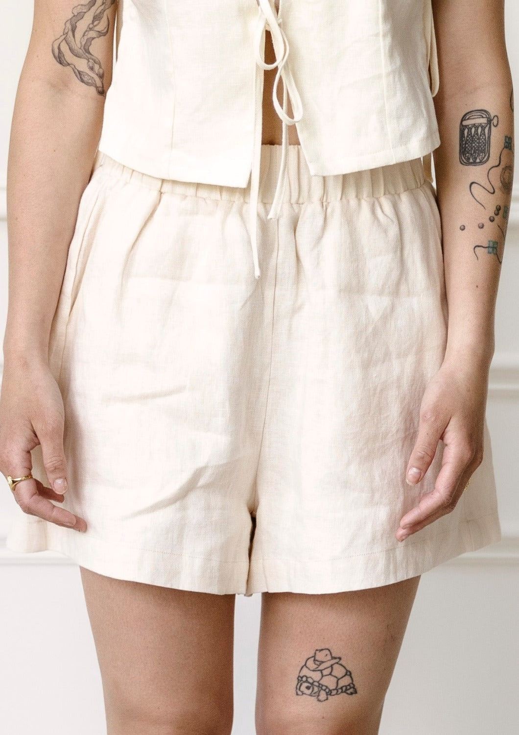 marley shorts - vanilla