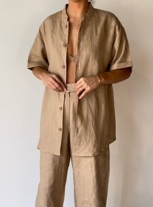 Drew Shirt - Mushroom